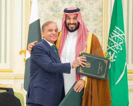 Saudi Arabia and Pakistan sign mutual defence pact as regional tensions escalate | Saudi Arabia | The Guardian