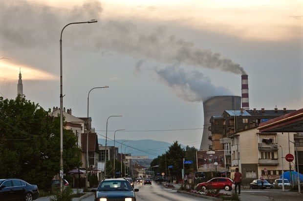Obilić, 5km outside the Kosovan capital Pristina, is surrounded on three sides by two Tito-era coal power plants and a coal mine. It has some of the worst air pollution in Europe. 