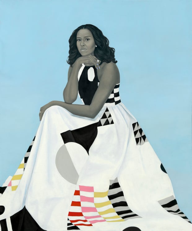 Michelle LaVaughn Robinson Obama by Amy Sherald.
