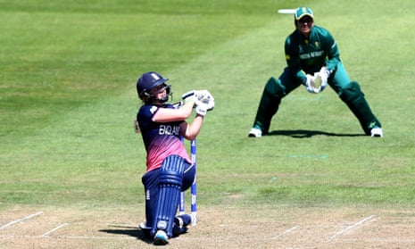 England Women v South Africa Women, UK - 05 Jul 2017
Heather Knight of England hits out