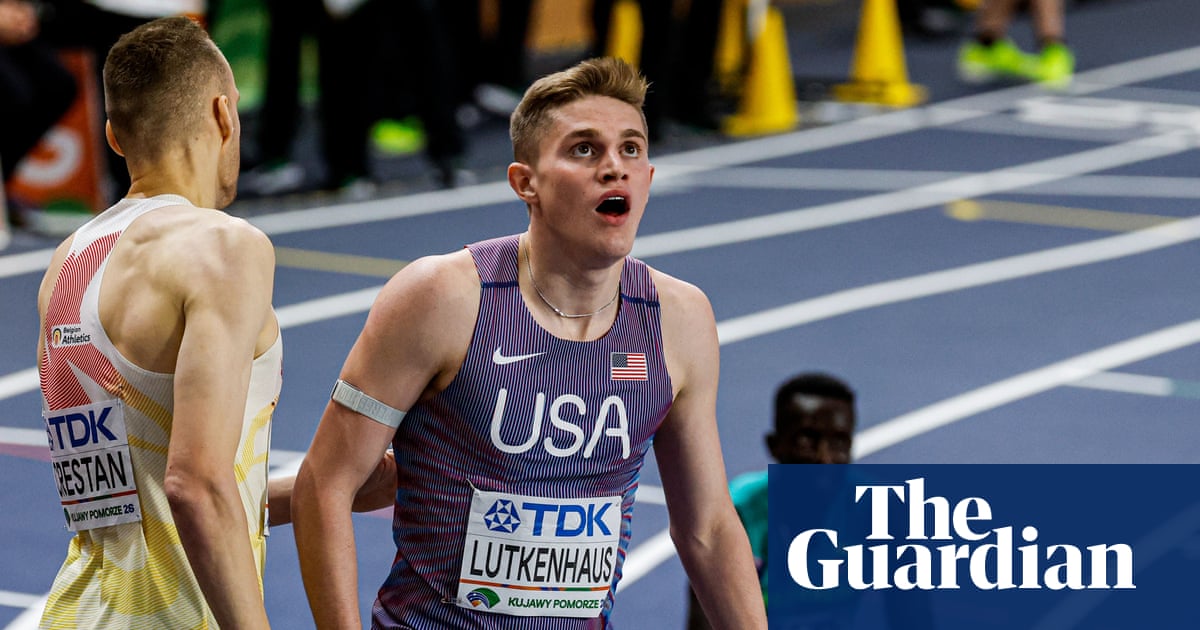 US high school student Cooper Lutkenhaus wins 800m to become youngest ever indoor world champion