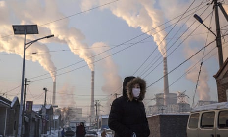 Smoke billows from a coal fired power plant in Shanxi, China