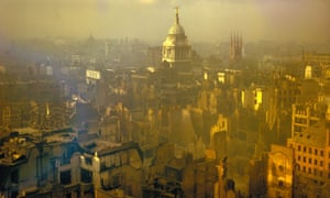 London in September 1940 after heavy German air raids during the blitz.