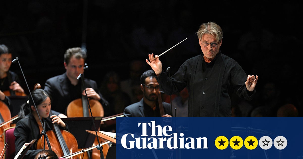 Juilliard Orch/Royal Academy Symphony Orch / Salonen/Frang review – student players let rip, eventually