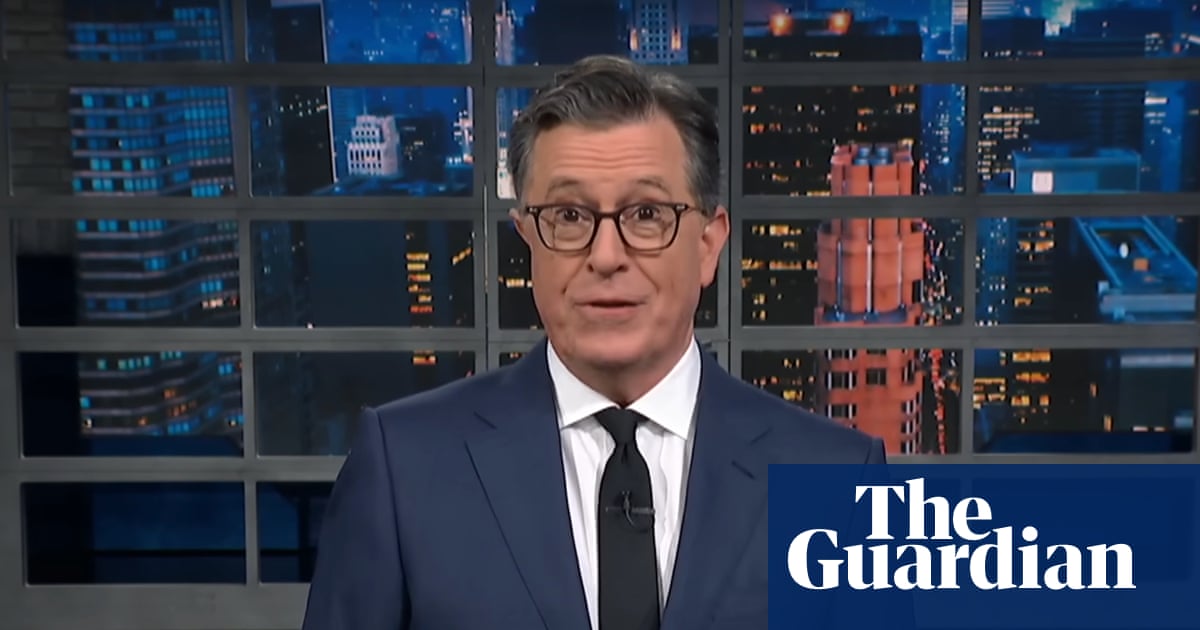 Stephen Colbert: ‘The more we know about Trump’s relationship to Epstein, the more we wish we didn’t’