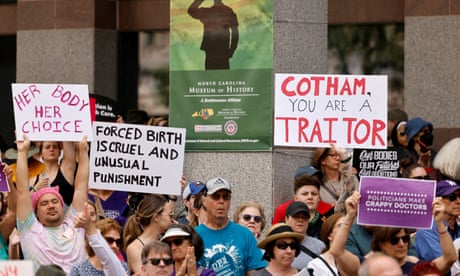 reproductive rights protesters in North Carolina