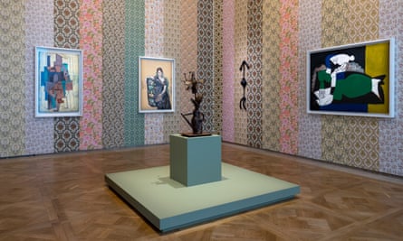 One of the backdrops to Picasso works designed by Paul Smith