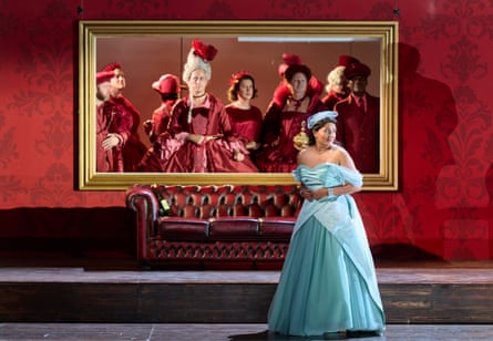 Behind the scenes during a rehearsal of Rossini’s Cinderella (La Cenerentola). A new production by English National Opera at the Coliseum, London