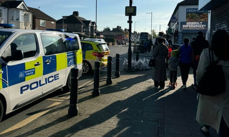 A critical incident has been declared in Hainault after police said several people, including two police officers, were injured by a man armed with a sword.