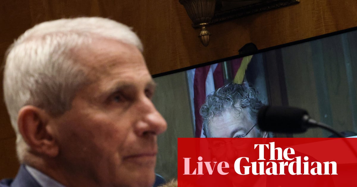 Anthony Fauci invokes fifth amendment right not to answer questions in Senate hearing on Covid-19 – live