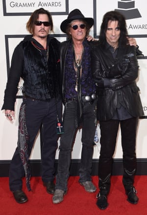 Johnny Depp, Joe Perry, and Alice Cooper rocked a gothic look