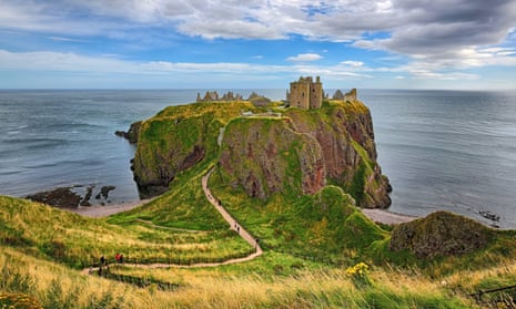 Dunnottar Castle, a medieval fortress outside Stonehaven in Aberdeenshire.