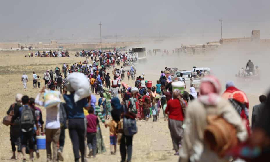 Yazidis flee Isis