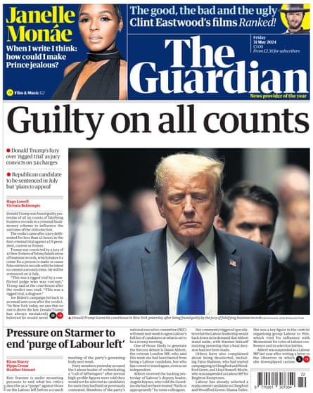 Guardian Front Page