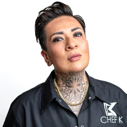 a person in a black shirt