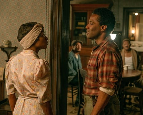 Danielle Deadwyler and John David Washington in The Piano Lesson.