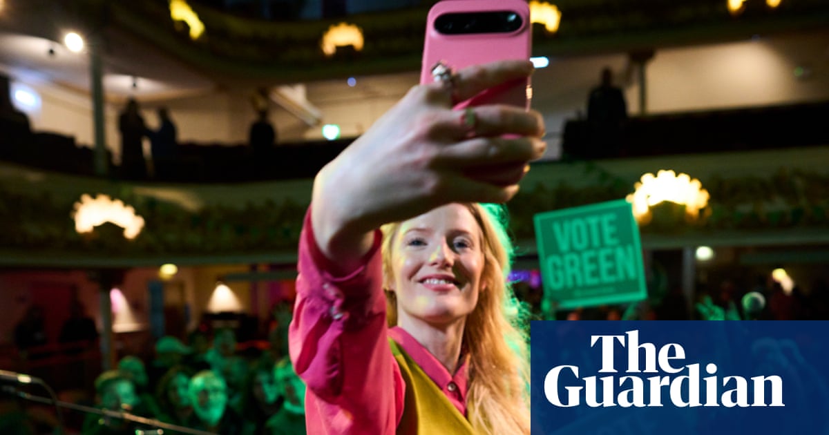 Celebrations, selfies and crowdsurfing: Greens relish seismic night in British politics