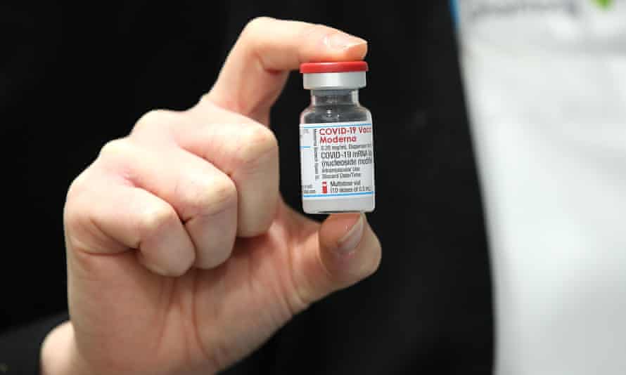 The Moderna Covid-19 vaccination,
