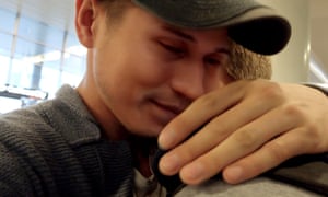 Reunited … Grisha (left) and his boyfriend Bogdan.