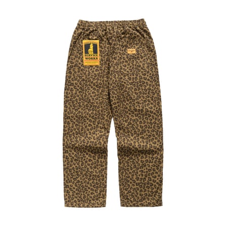 Leopard print trousers