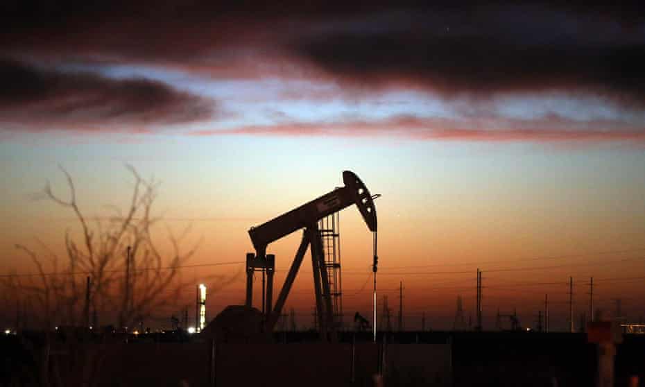 An oil pumpjack in the Permian Basin in Andrews, Texas.