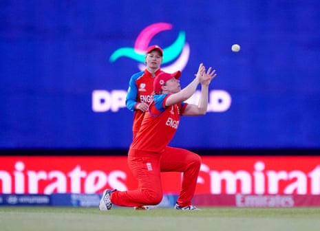 England's Heather Knight catches out Ireland's Arlene Kelly.