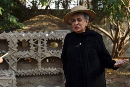 Yasmeen Lari, the founder of Heritage Foundation of Pakistan and designer of the chauhras.