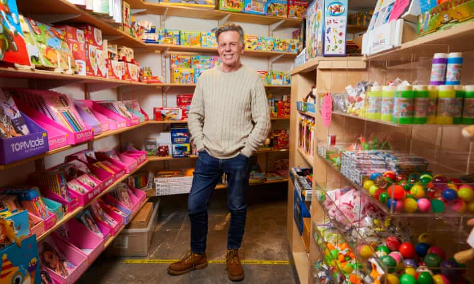 Bill Deakin, inside Silly Billy’s toyshop in Hebden Bridge, West Yorkshire.