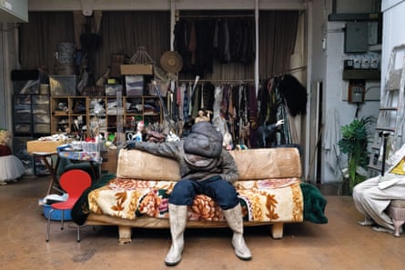 Cushions stuffed into tights ... the life-size Pillowman that Rego made in the studio that is now her archive.