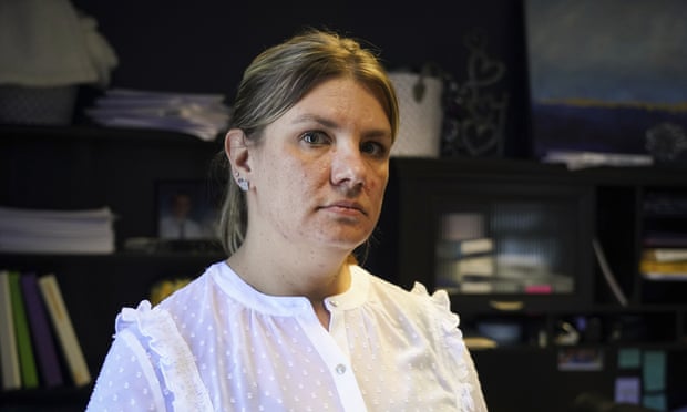 Photo of woman wearing a white blouse