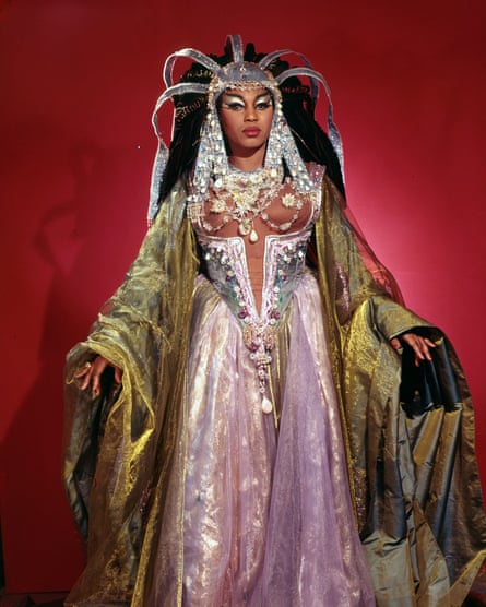 Woman dressed in Egyptian outfit