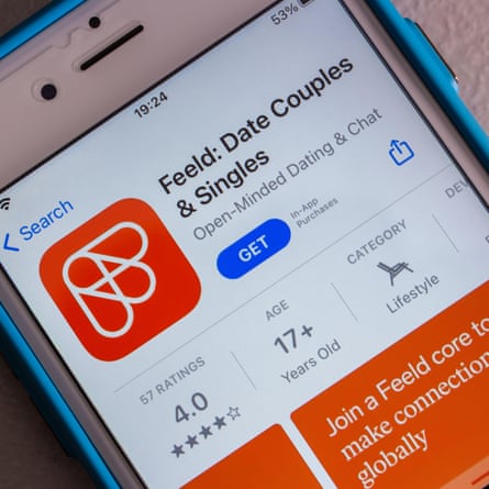 Feeld app on a smartphone screen.
