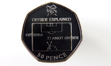 London Olympics football 50p coin