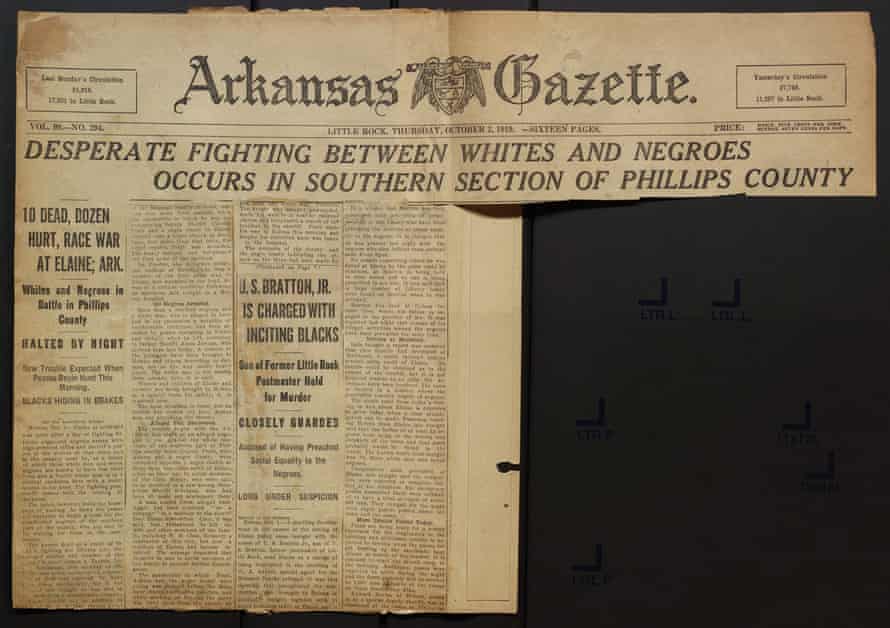 How Ida B Wells became the last hope for 12 wrongly convicted Black men | US news 2 The 2 October 1919 front page of the Arkansas Gazette.