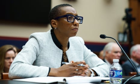 Dr Claudine Gay, President of Harvard University, testifies before the House Education and the Workforce Committee at the Rayburn Building in the US Capitol, Washington, DC, USA, 05 December 2023.