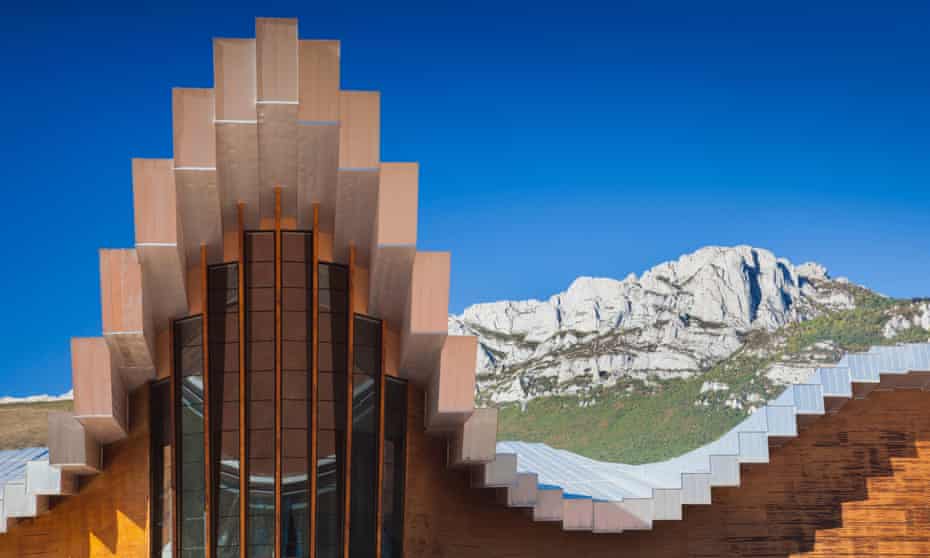 Bodegas Ysios winery, designed by architect Santiago Calatrava.