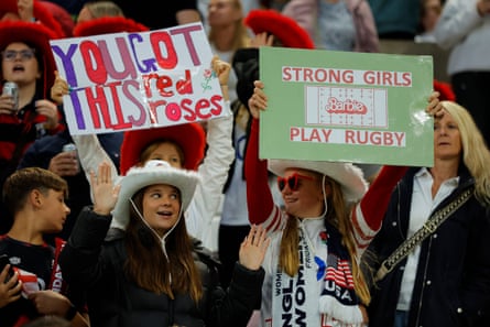 England fans show their support.