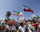 Anti-regime protests take place outside Iran's first World Cup match – video