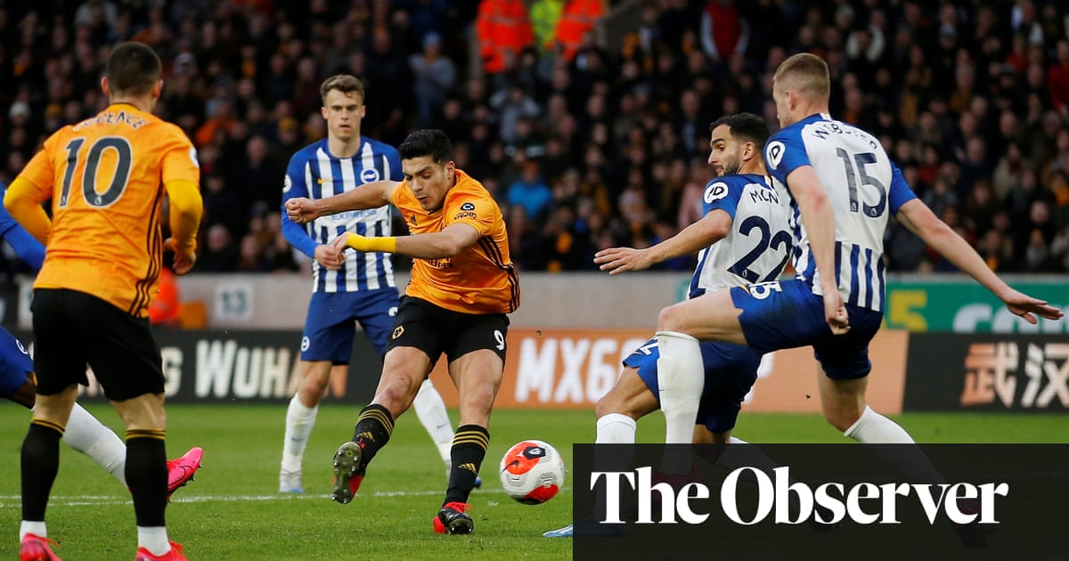 Raúl Jiménez off target for Wolves as battling Brighton earn point