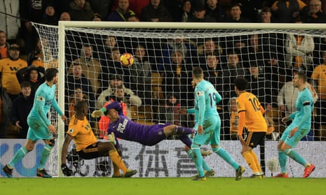 Wily Boly was at the back post for Wolves’ late equaliser against Newcastle.