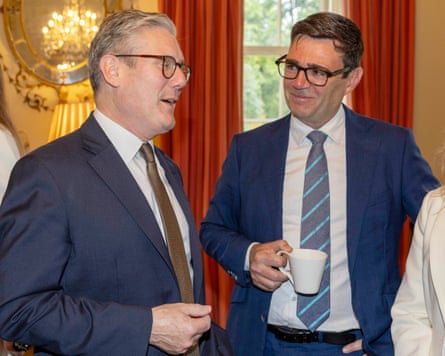 Andy Burnham pictured with Keir Starmer last year