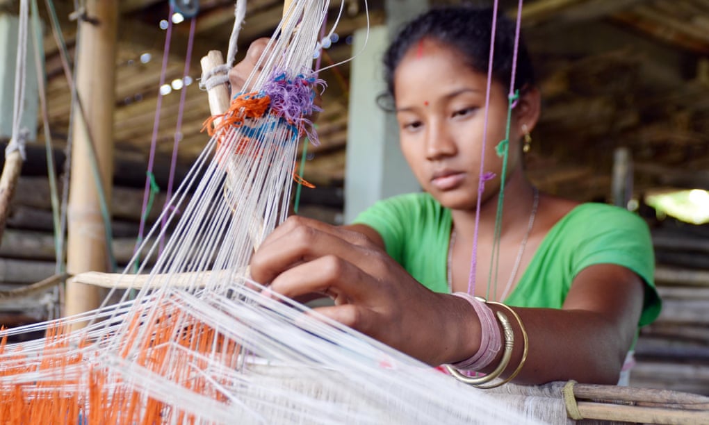 Handloom Weaving By Indian Tribal Women
