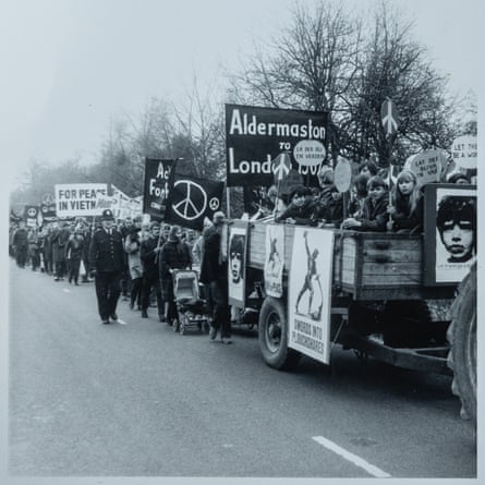 At the Aldermaston anti-nuclear march, 1967.