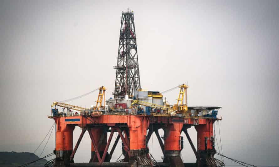 North Sea oil platform