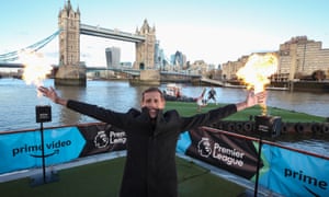 Peter Crouch kicks off Amazon Prime Video’s Premier League season with a launch on the Thames.