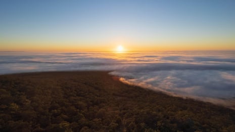 Cloud inversion phenomenon in the Grampians National Park – video