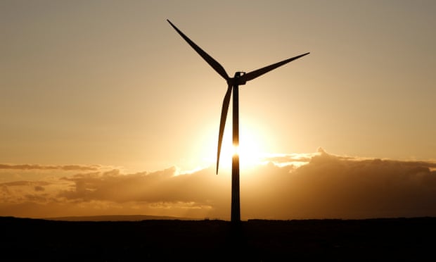 A turbine at Green Rigg windfarm in Northumberland