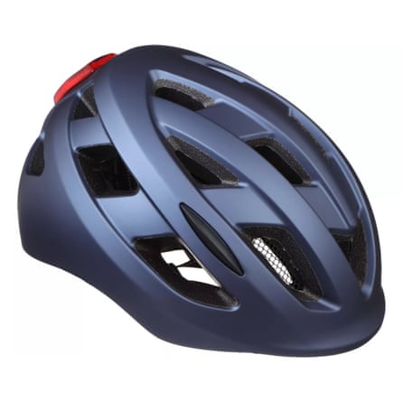 Halfords Commuter Helmet in metallic blue