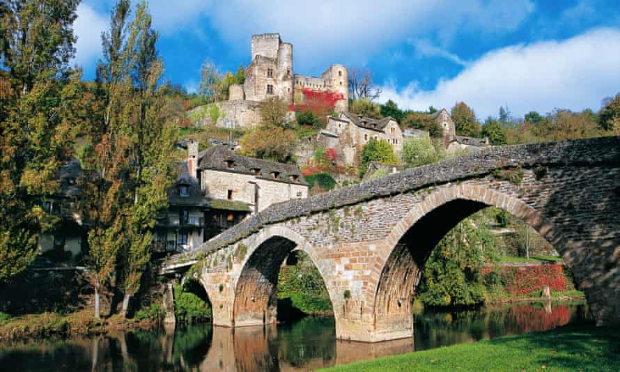 Belcastel towers over Aveyron.