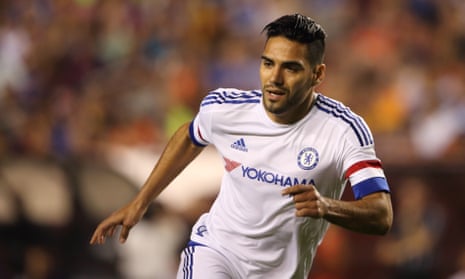 Radamel Falcao in action for Chelsea during the International Champions Cup match against Barcelona.